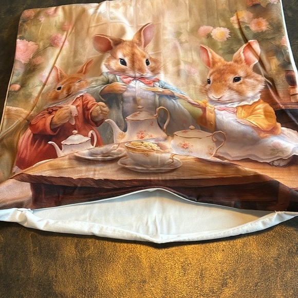 NEW Beatrix Potter Peter rabbit inspired tea party throw pillow covers nursery - Picture 6 of 13